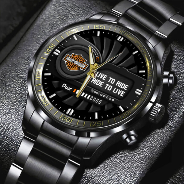 Harley Davidson Black Stainless Steel Watch - MAITM 11664
