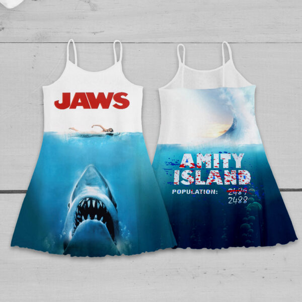 Jaws 3D Strappy Swing Dress - MAITM 11371