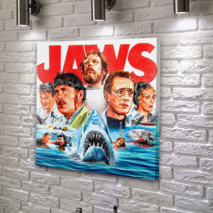 Jaws Square Canvas With Inner Frame - HOATT 11211