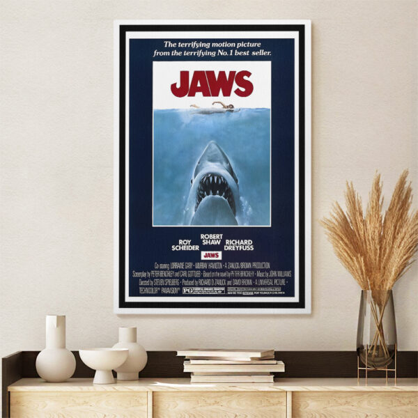 Jaws Rectangle Canvas With Inner Frame - MAITM 11461