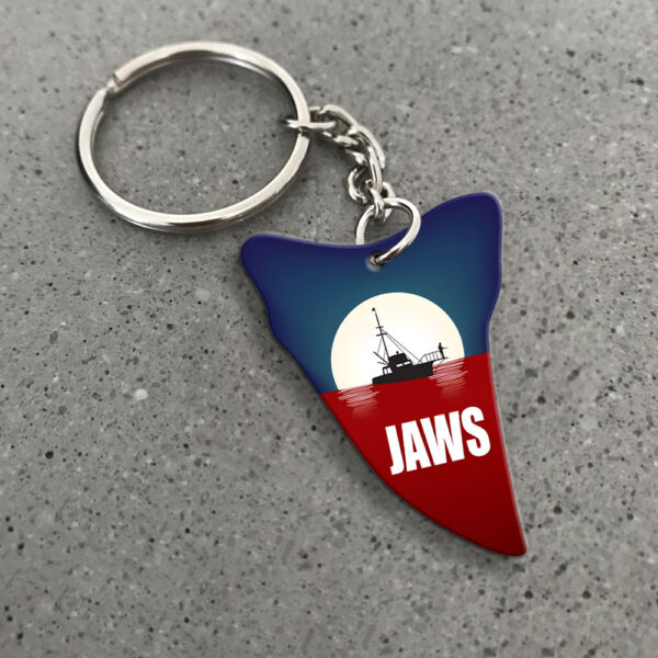 Jaws Custom Shape 2-sided Keychain - MAITM 11400