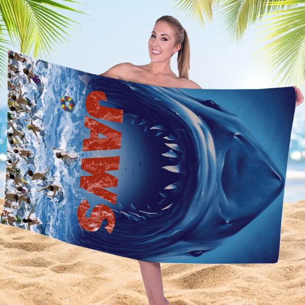Jaws Rectangle Beach Towel - GNE NEW433