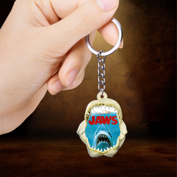 Jaws Custom Shape 2-sided Keychain - HOATT 11171