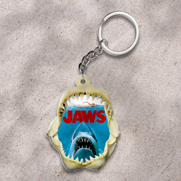 Jaws Custom Shape 2-sided Keychain - HOATT 11171