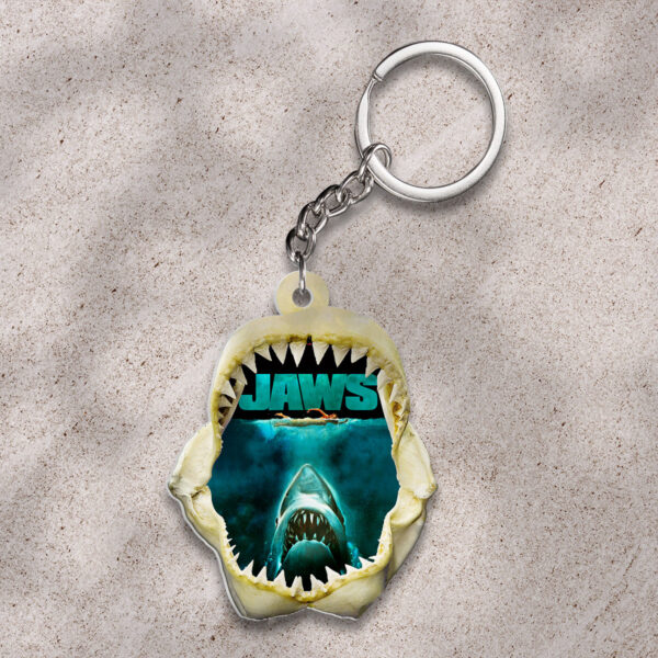 Jaws Custom Shape 2-sided Keychain - HOATT 11174