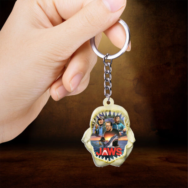 Jaws Custom Shape 2-sided Keychain - HOATT 11291