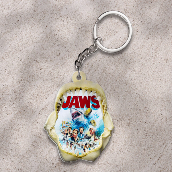 Jaws Custom Shape 2-sided Keychain - HOATT 11307