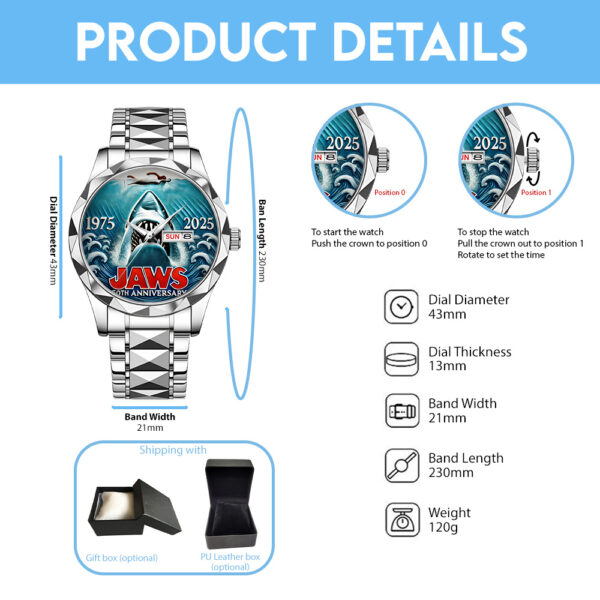 Jaws Alloy Luxury Quartz Watch - TANTN 13793