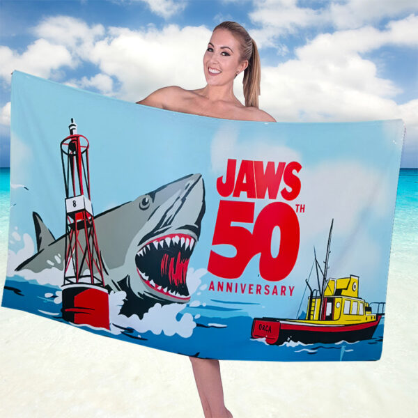 Jaws Rectangle Beach Towel - GNE 3681