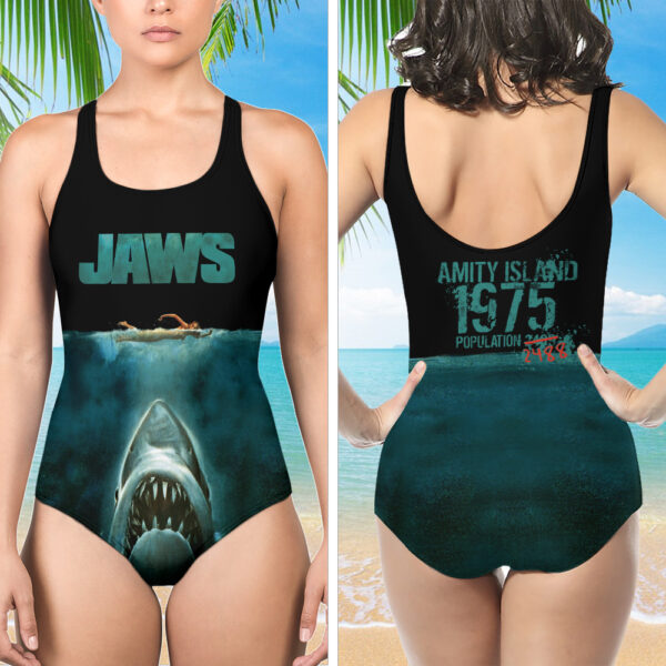 Jaws 3D One-piece Swimsuit - GNE 3627