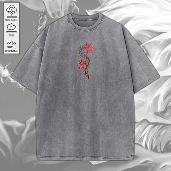 Tokyo Ghoul 2D Acid Washed Cotton Shirt - MEDIA 015