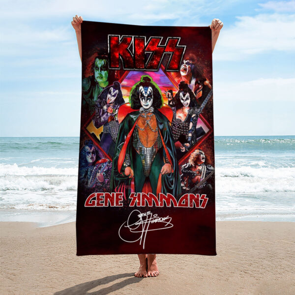 Kiss Band Rectangle Beach Towel - HOATT 11215