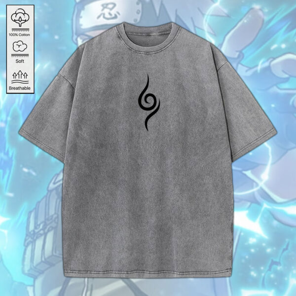 Naruto 2D Acid Washed Cotton Shirt - MEDIA 067