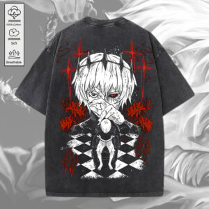 Tokyo Ghoul 2D Acid Washed Cotton Shirt - MEDIA 081