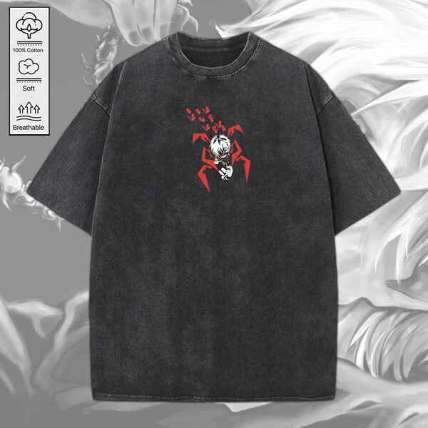 Tokyo Ghoul 2D Acid Washed Cotton Shirt - MEDIA 082