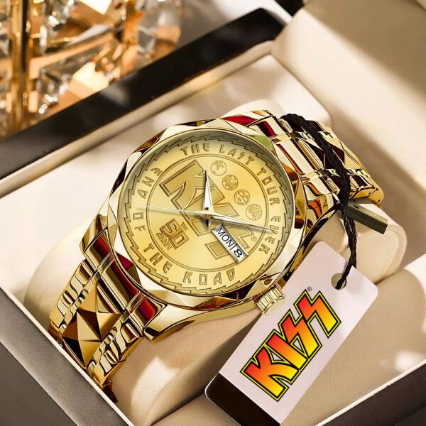 Kiss Band Alloy Luxury Quartz Watch - TANTN 13796