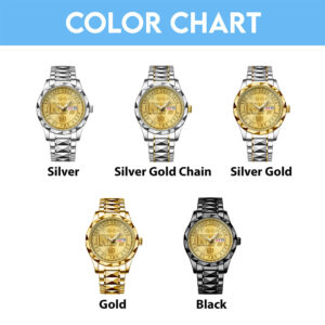 Kiss Band Alloy Luxury Quartz Watch - TANTN 13796