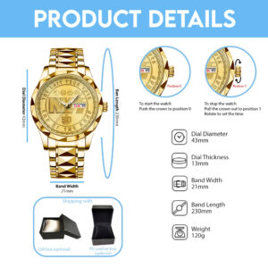 Kiss Band Alloy Luxury Quartz Watch - TANTN 13796