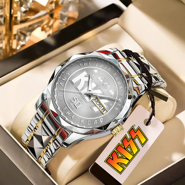 Kiss Band Alloy Luxury Quartz Watch - TANTN 13797