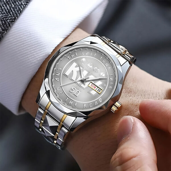 Kiss Band Alloy Luxury Quartz Watch - TANTN 13797