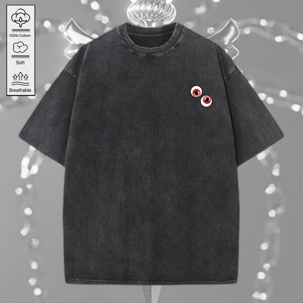 Kurapika Judgement Chain x Hunter x Hunter 2D Acid Washed Cotton Shirt - MEDIA 089