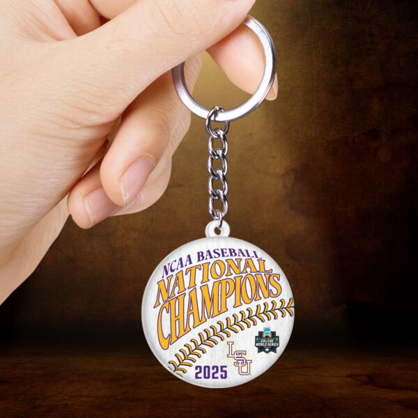 LSU Tigers Baseball Custom Shape 2-sided Keychain - HOATT 11465