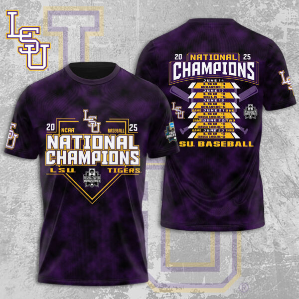 LSU Tigers Baseball 3D Apparel - MAITM 11733