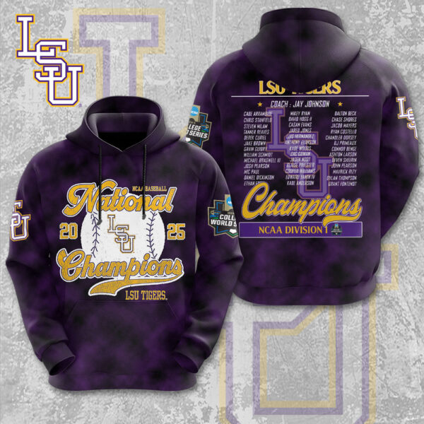 LSU Tigers Baseball 3D Apparel - MAITM 11843