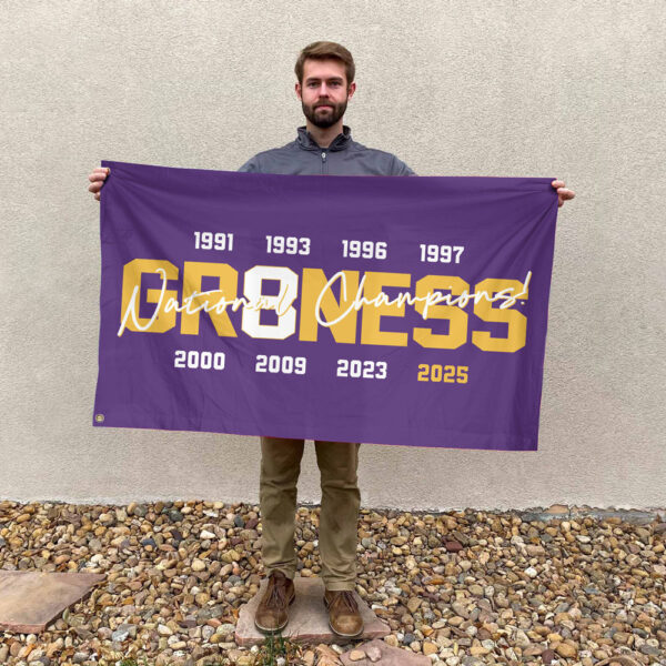 LSU Tigers Baseball 3D House Flag - GNE 3790
