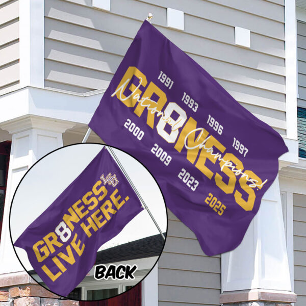 LSU Tigers Baseball 3D House Flag - GNE 3791