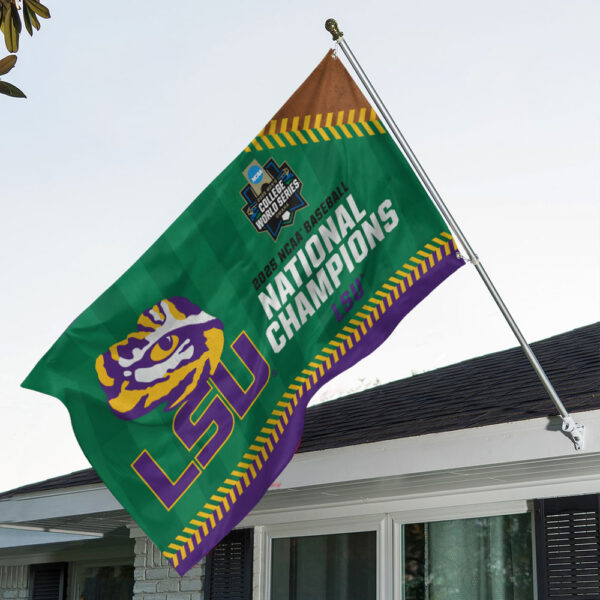 LSU Tigers Baseball 3D House Flag - MAITM 11740