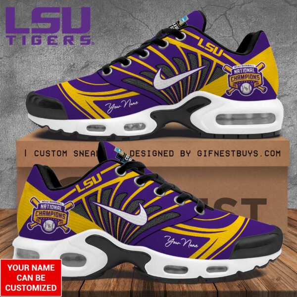 Personalized LSU Tigers Baseball Air Max Shoes - TANTN 14031