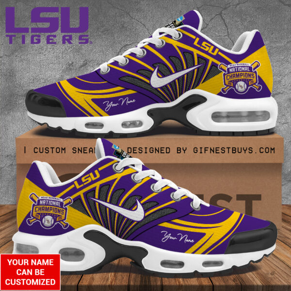 Personalized LSU Tigers Baseball Air Max Shoes - TANTN 14031