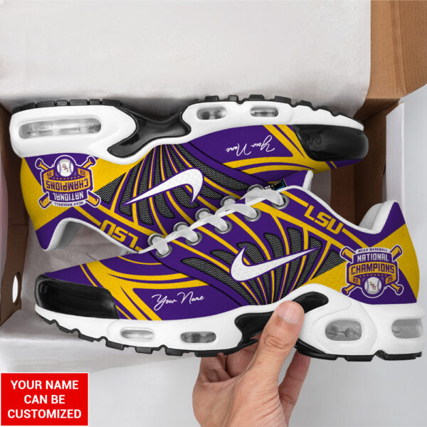 Personalized LSU Tigers Baseball Air Max Shoes - TANTN 14031
