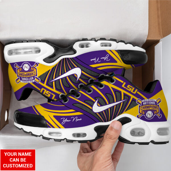 Personalized LSU Tigers Baseball Air Max Shoes - TANTN 14031
