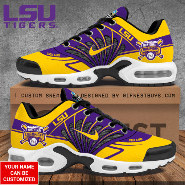 Personalized LSU Tigers Baseball Air Max Shoes - TANTN 14032