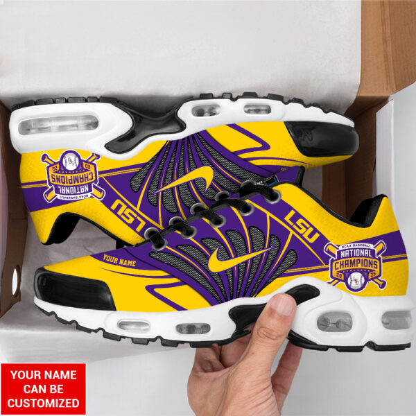 Personalized LSU Tigers Baseball Air Max Shoes - TANTN 14032