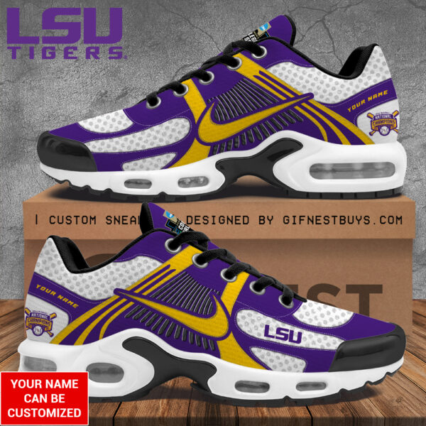 Personalized LSU Tigers Baseball Air Max Shoes - TANTN 14033