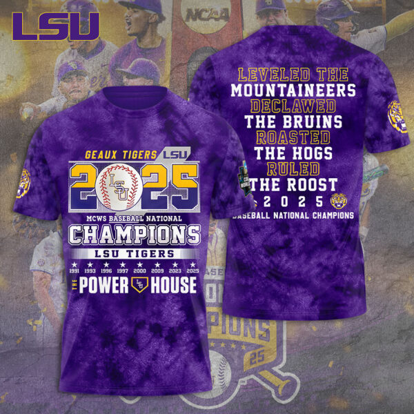 LSU Tigers Baseball 3D Apparel - TANTN 13870