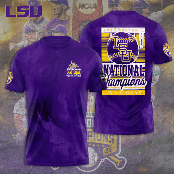 LSU Tigers Baseball 3D Apparel - TANTN 13882
