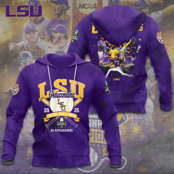 LSU Tigers Baseball 3D Apparel - TANTN 13922
