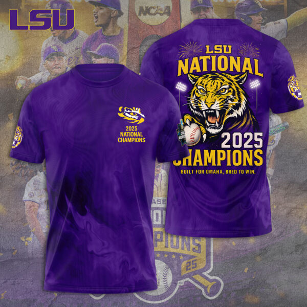 LSU Tigers Baseball 3D Apparel - TANTN 13902