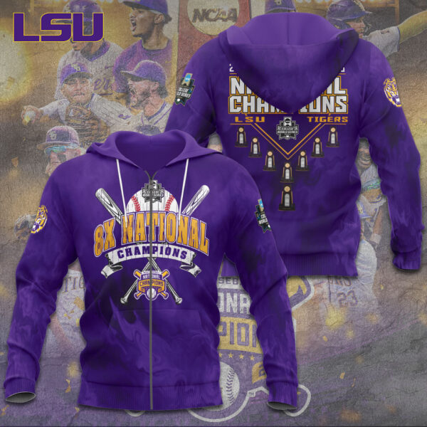 LSU Tigers Baseball 3D Apparel - TANTN 13918