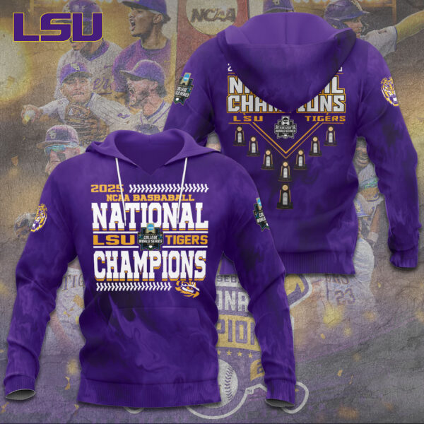 LSU Tigers Baseball 3D Apparel - TANTN 13919