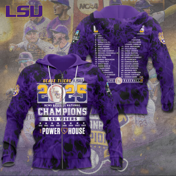 LSU Tigers Baseball 3D Apparel - TANTN 13982