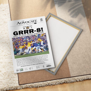 LSU Tigers Baseball Rectangle Canvas With Inner Frame - MAITM 11877