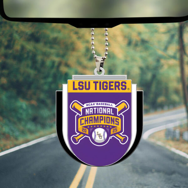 LSU Tigers Baseball Custom shape 2-sided Acrylic Car Ornament - MAITM 11813