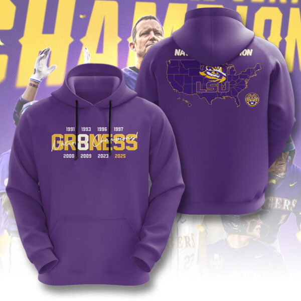 LSU Tigers Baseball 3D Apparel - GNE 3789