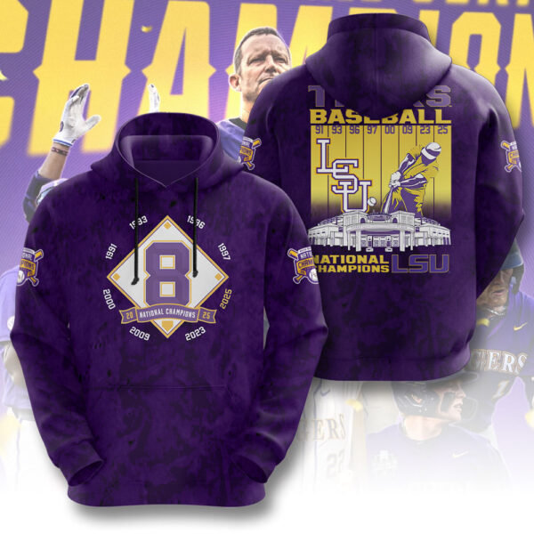LSU Tigers Baseball 3D Apparel - GNE 3798