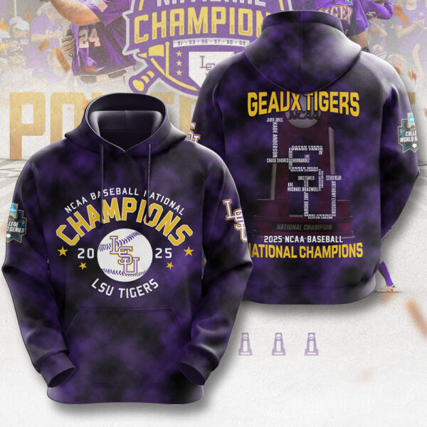 LSU Tigers Baseball 3D Apparel - MAITM 11831